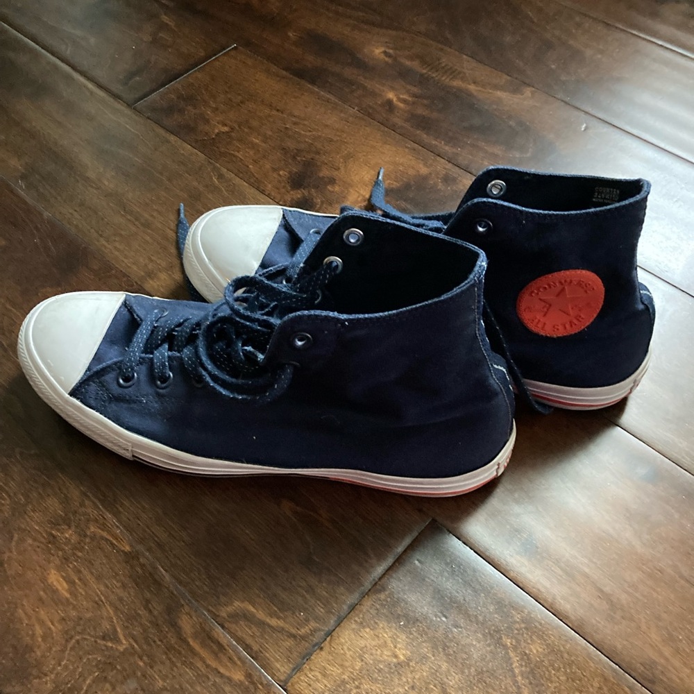 Converse high top sneakers- Blue